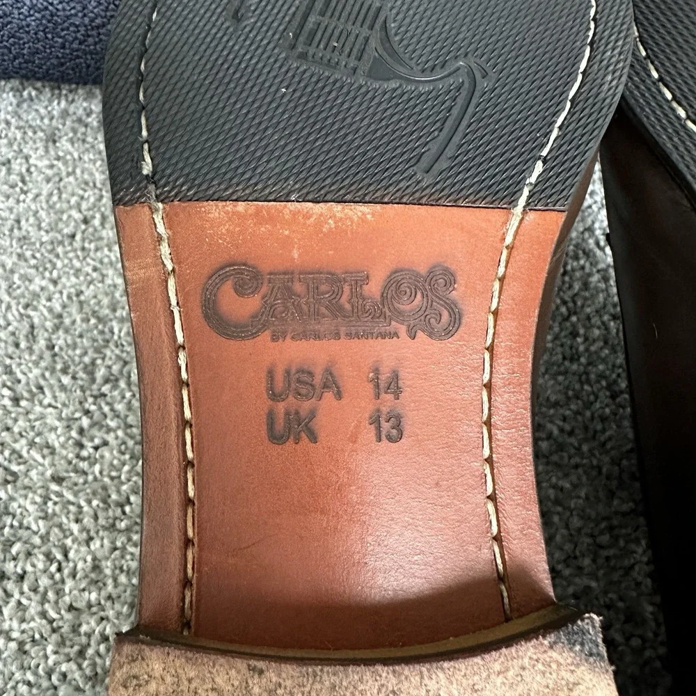 Carlos by Carlos Santana Men's Power Plain Derby Oxford Shoes Size‎ 14